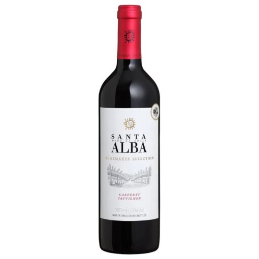 Santa Alba Cabernet Sauvignon: vinho tinto chileno intenso, com notas de frutas vermelhas e taninos suaves. Delivery rápido em Teresina pela Winery Brasil.