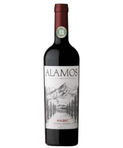Garrafa de Alamos Malbec, vinho tinto argentino de Mendoza, disponível para delivery em Teresina pela Winery Brasil.