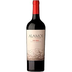 Vinho Alamos Malbec argentino - garrafa de vinho tinto da uva Malbec da região de Mendoza