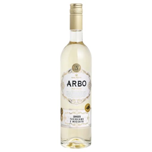 Garrafa do vinho Arbo Moscato e Trebbiano da Casa Perini, disponível para delivery em Teresina pela Winery Brasil