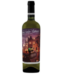 Garrafa de vinho Boa Noite Lisboa Branco, blend de Arinto e Chardonnay, vinho português disponível no delivery Winery Brasil em Teresina.