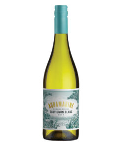 Garrafa do Aquamarine Sauvignon Blanc, vinho branco da Nova Zelândia (Marlborough), disponível para entrega em Teresina pela Winery Brasil.