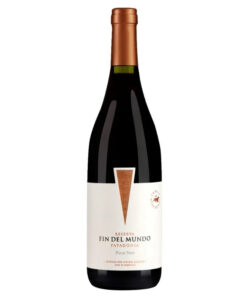 Garrafa de Del Fin del Mundo Reserva Pinot Noir, vinho tinto argentino da Patagônia, disponível para delivery em Teresina pela Winery Brasil.