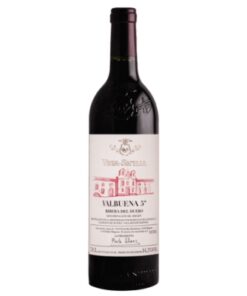 Garrafa do vinho Valbuena 5 Años 2018 da Vega Sicilia, vinho tinto premium da Ribera del Duero, disponível na Winery Brasil.