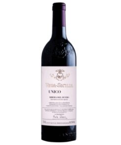 Garrafa do Vega Sicilia Único 2011 em estojo de madeira, vinho tinto espanhol lendário de Ribera del Duero, disponível para entrega exclusiva pela Winery Brasil.