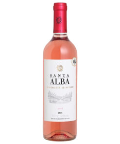 Vinho rosé Santa Alba Winemaker da vinícola chilena Santa Alba – garrafa de vinho leve e frutado.