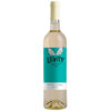 Garrafa do vinho Levity Branco 2023, rótulo moderno com detalhes em azul, vinho branco refrescante para delivery em Teresina.