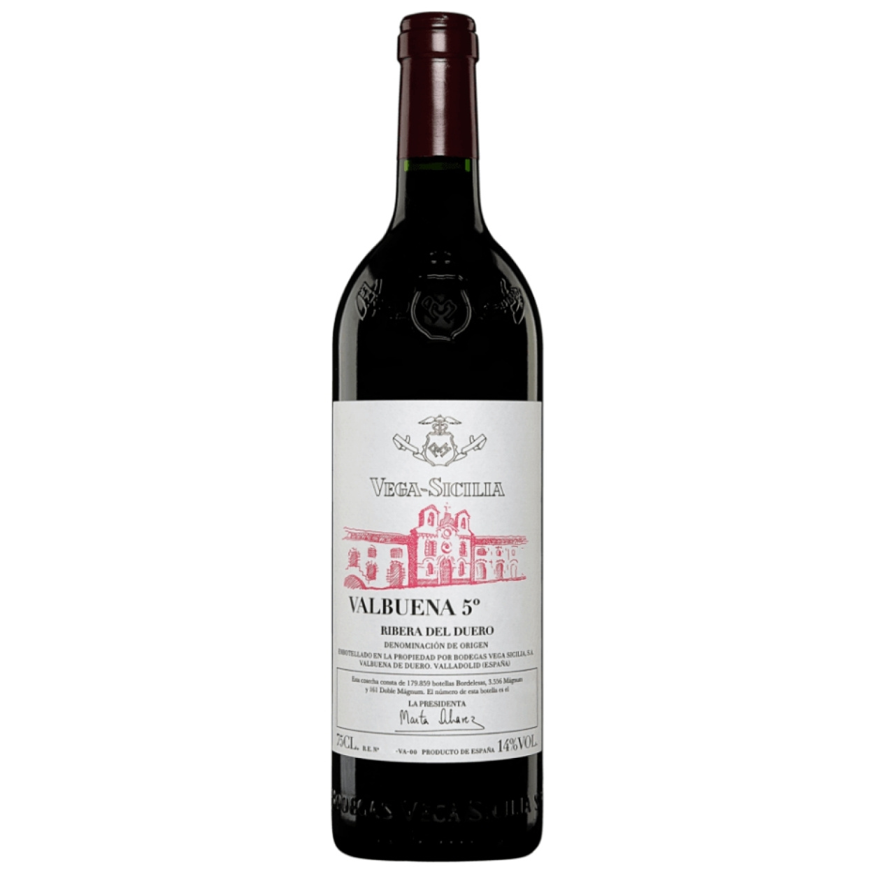 Foto do Vinho Tinto Espanhol Valbuena 5 Ano disponível na Winery, melhor loja de vinhos em Teresina, Piauí.