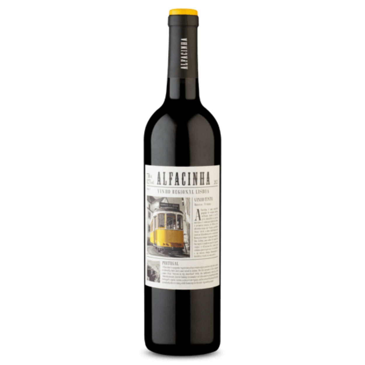 Garrafa do Vinho Português Alfacinha Regional Lisboa Tinto disponível para delivery em Teresina pela Winery Brasil.