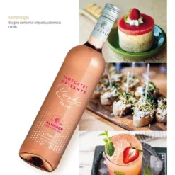 Garrafa de Almadén Frisante Rosé em um balde de gelo. O vinho mais refrescante para o calor de Teresina, disponível na Winery Brasil.